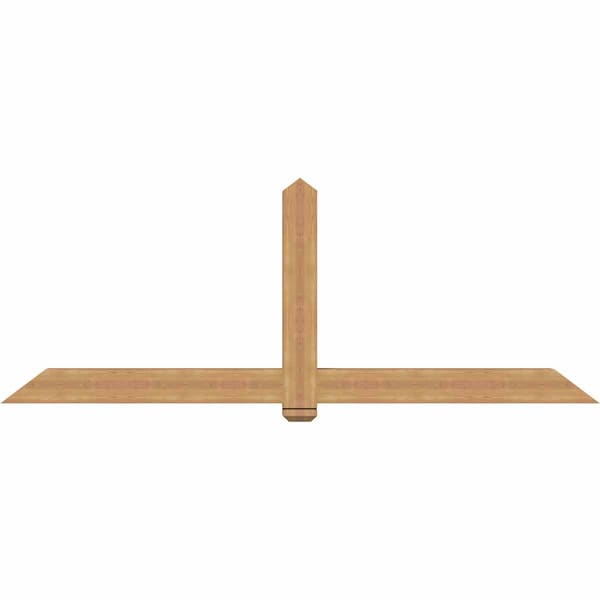 Ekena Millwork Eugene Smooth Timber Gable Bracket, Western Red Cedar, 96"W x 36"H x 5 1/2"D x 5 1/2"F, 9/12 Pitch GBW096X36X0606EUG00SWR - main